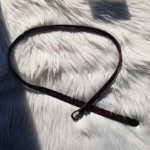 Madewell Brown Leather belt M/L Brass Buckle